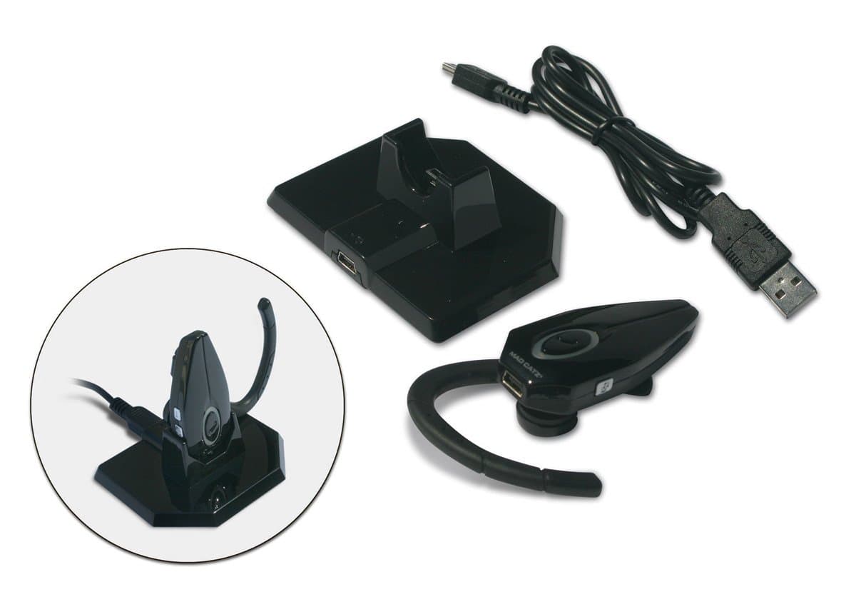 Mad Catz Wireless Bluetooth Headset with Charge Stand /PS3