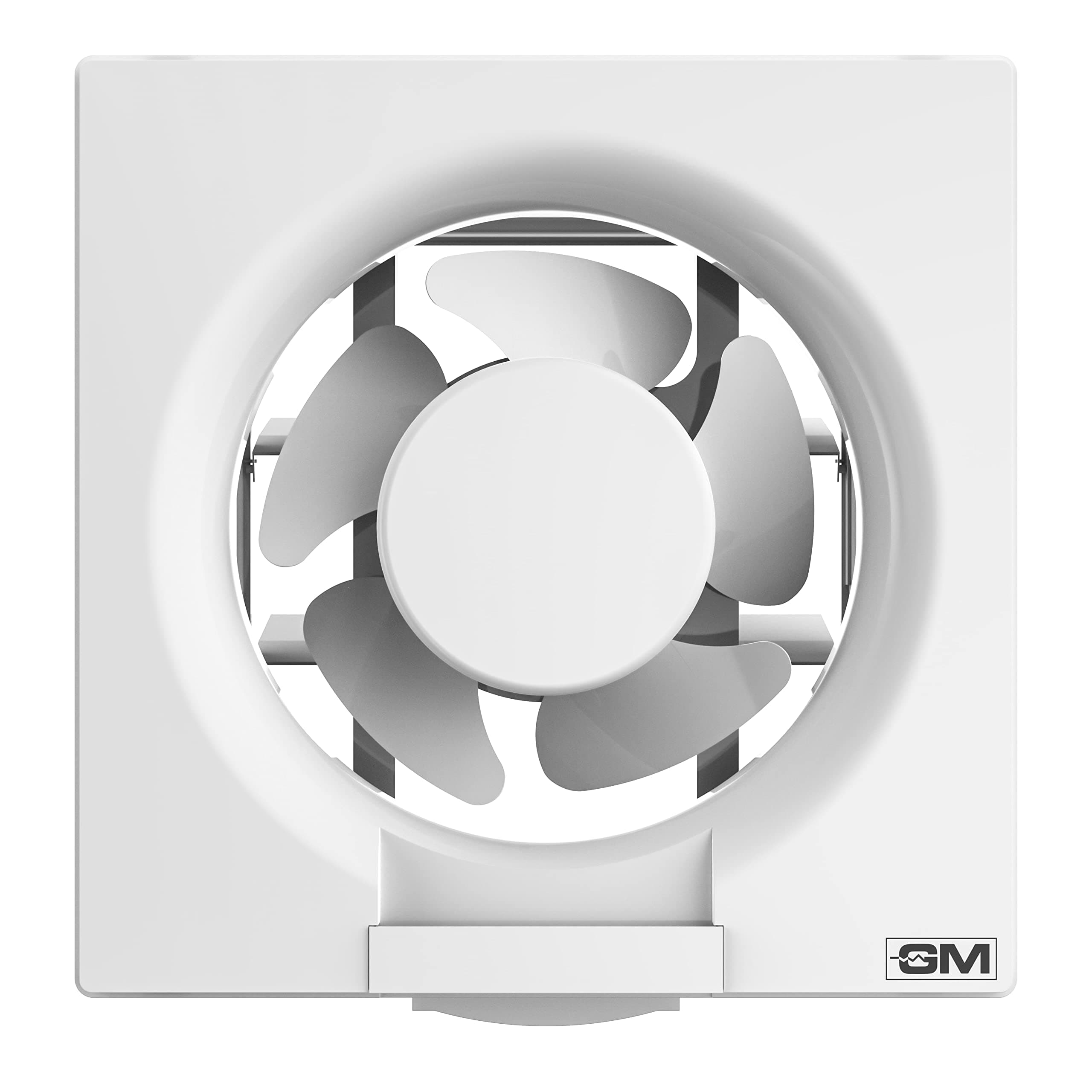 GM Eco Air NR 250 MM Ventilation Fan with Louvers I CRNO Stamping I Super Silent I Wall & Glass Mounting I In Built Thermal Overload Protector I Earthing for Safety I White