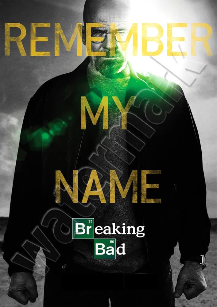 Tru Designz Accessories Breaking Bad Remember My Name New Season Poster A1 A2 A3 Wall Art