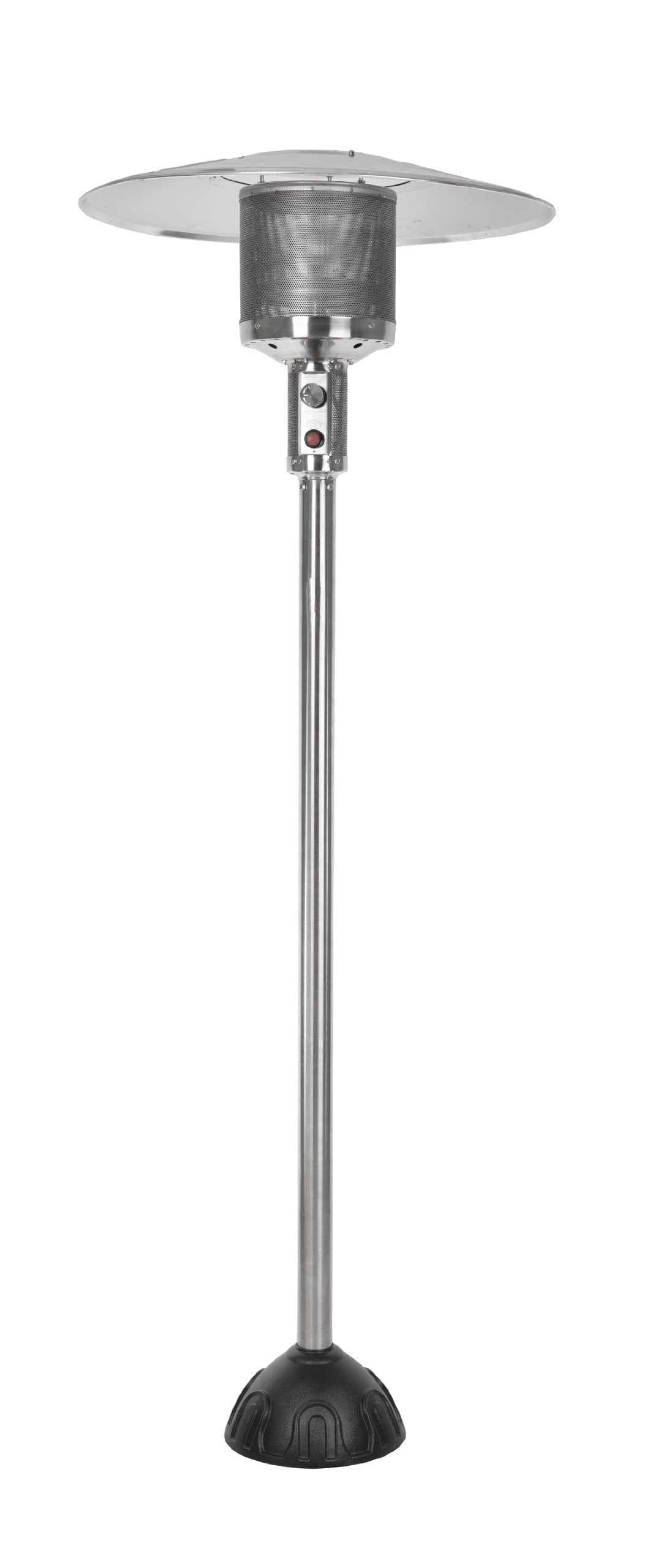 Fire Sense61445 Natural Gas Patio Heater 45,000 BTU With Electric Ignition System For Residential - Stainless Steel