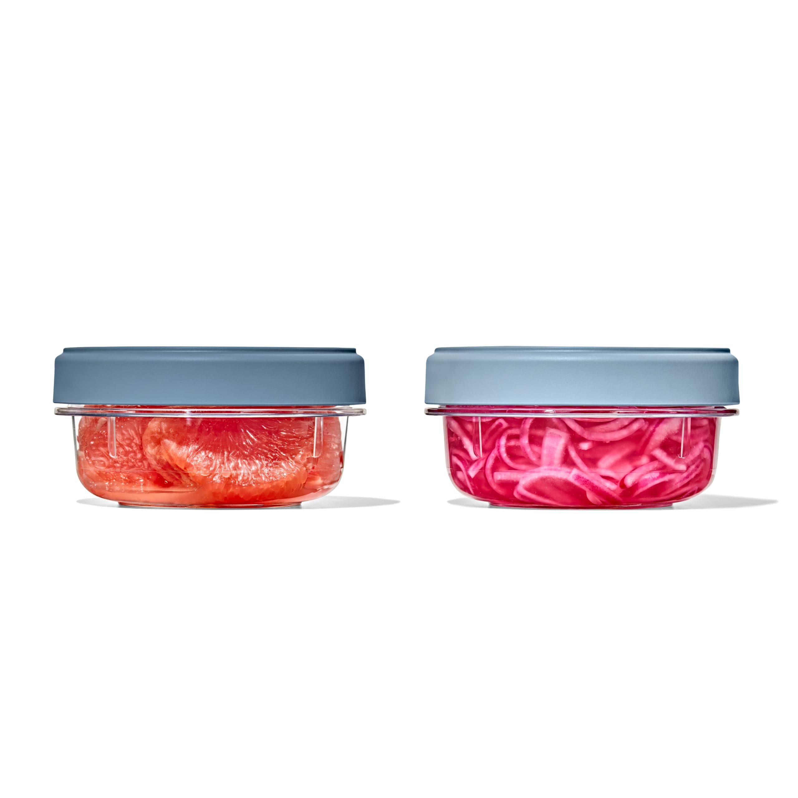 OXO Good Grips Twist & Stack Container : 350ml : 2-Pack : Leakproof, Stain-Resistant, Stackable Food Storage + Universal Lids + Easy Cleaning + Smart Space-Saving Design (Airtight Containers)