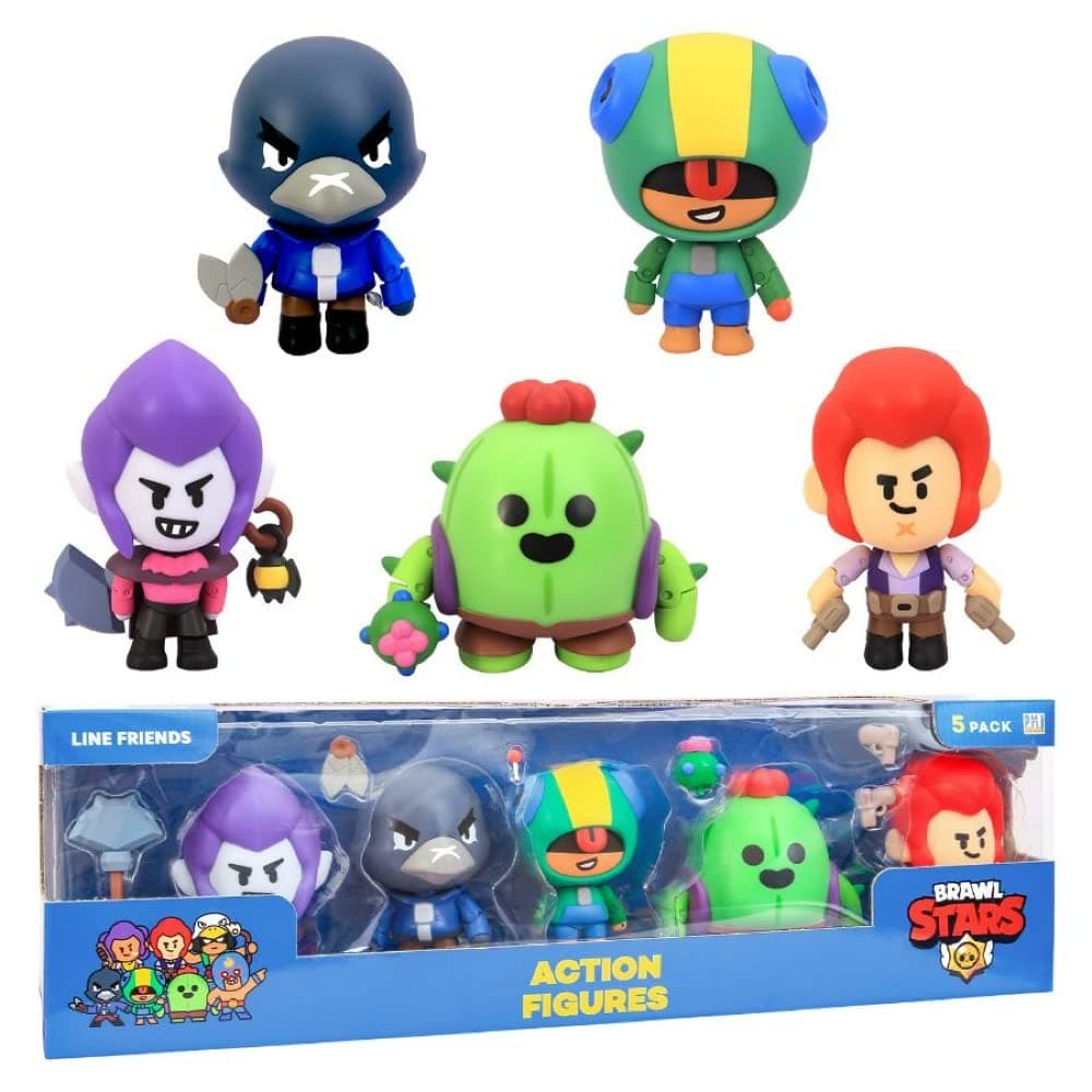 Brawls Star Action Figures 5Pk Window Box (S1)