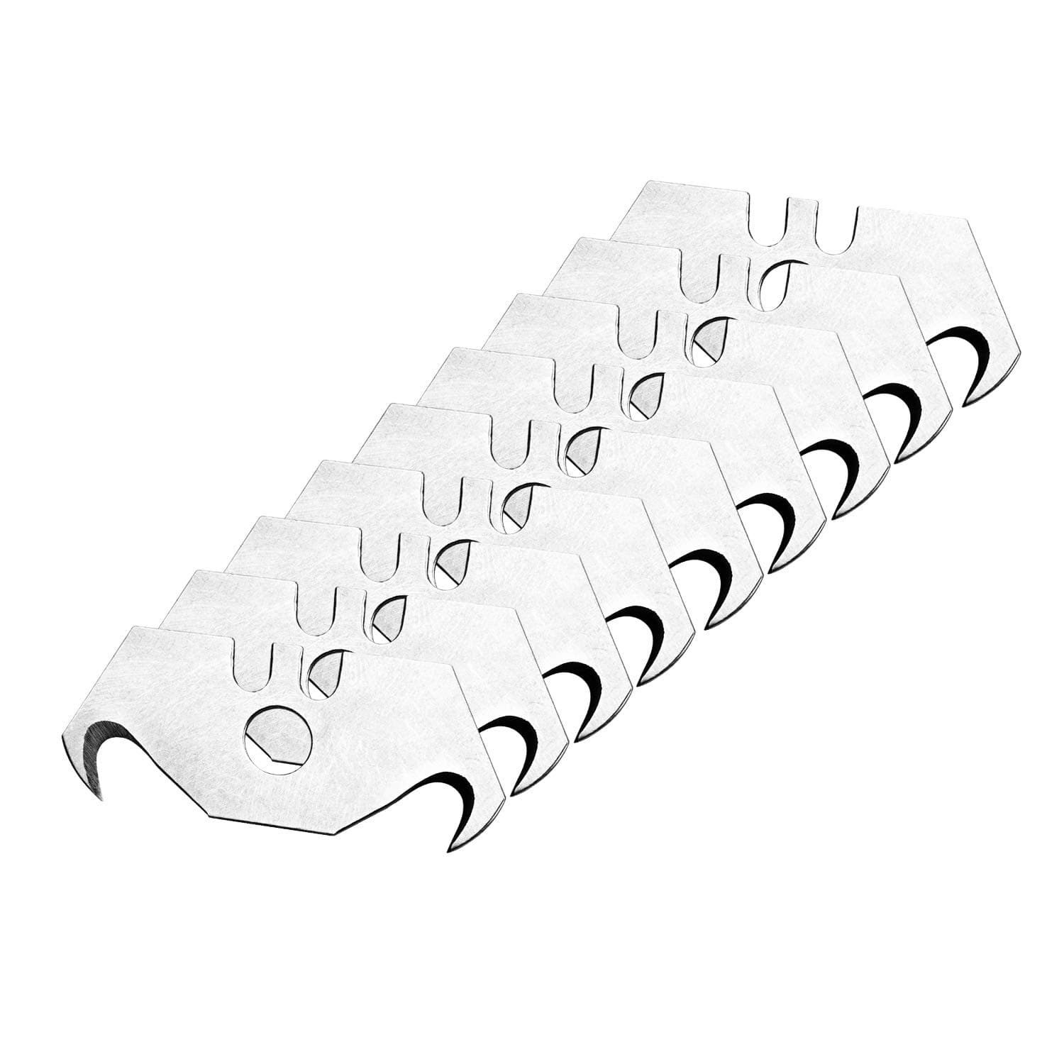 Heavy Duty SK5 Steel Hook Blade for Box Cutter Carpet Cutter Utility Knife Hook Pointed Blades -Utility Knife Blades-10 Pieces/Pack