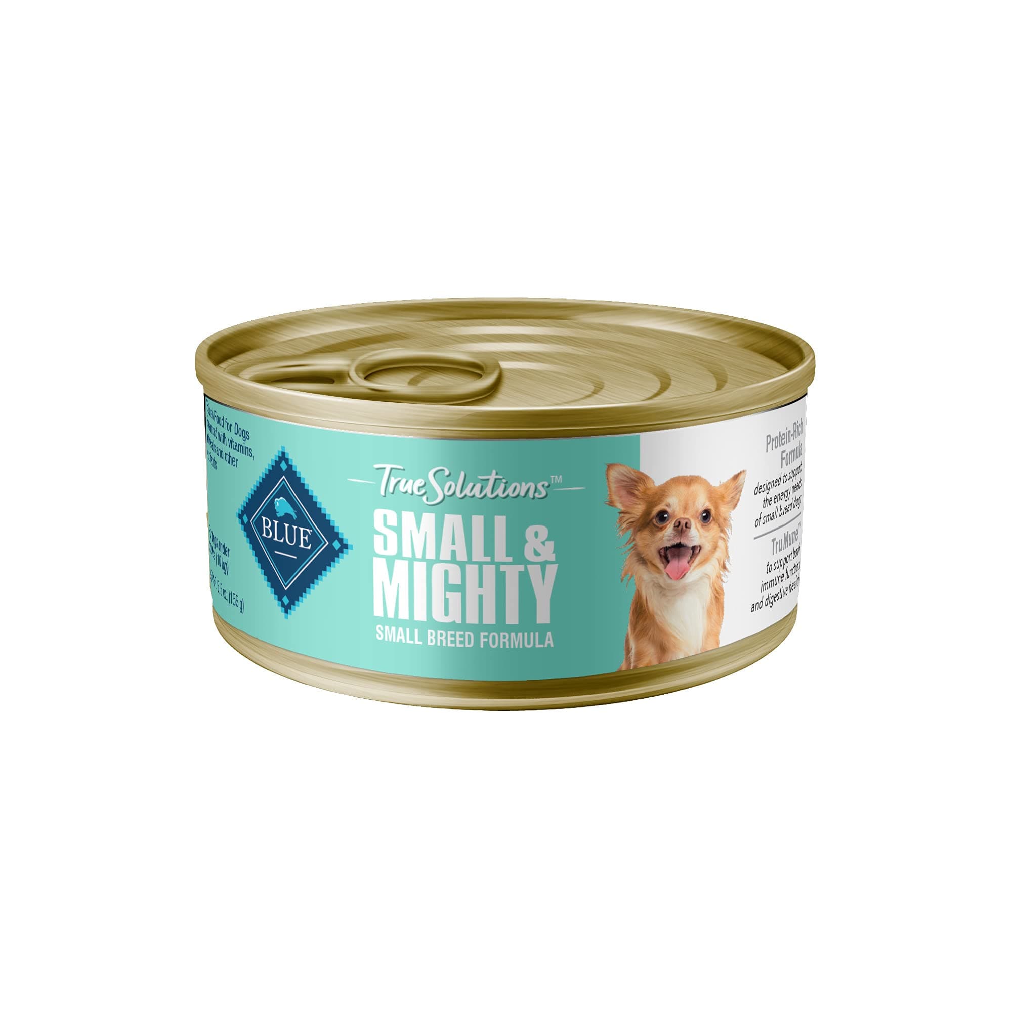True Solutions Small & Mighty Natural Wet Food for Adult Small Breed Dogs, Chicken, 5.5-oz cans (24 Count)