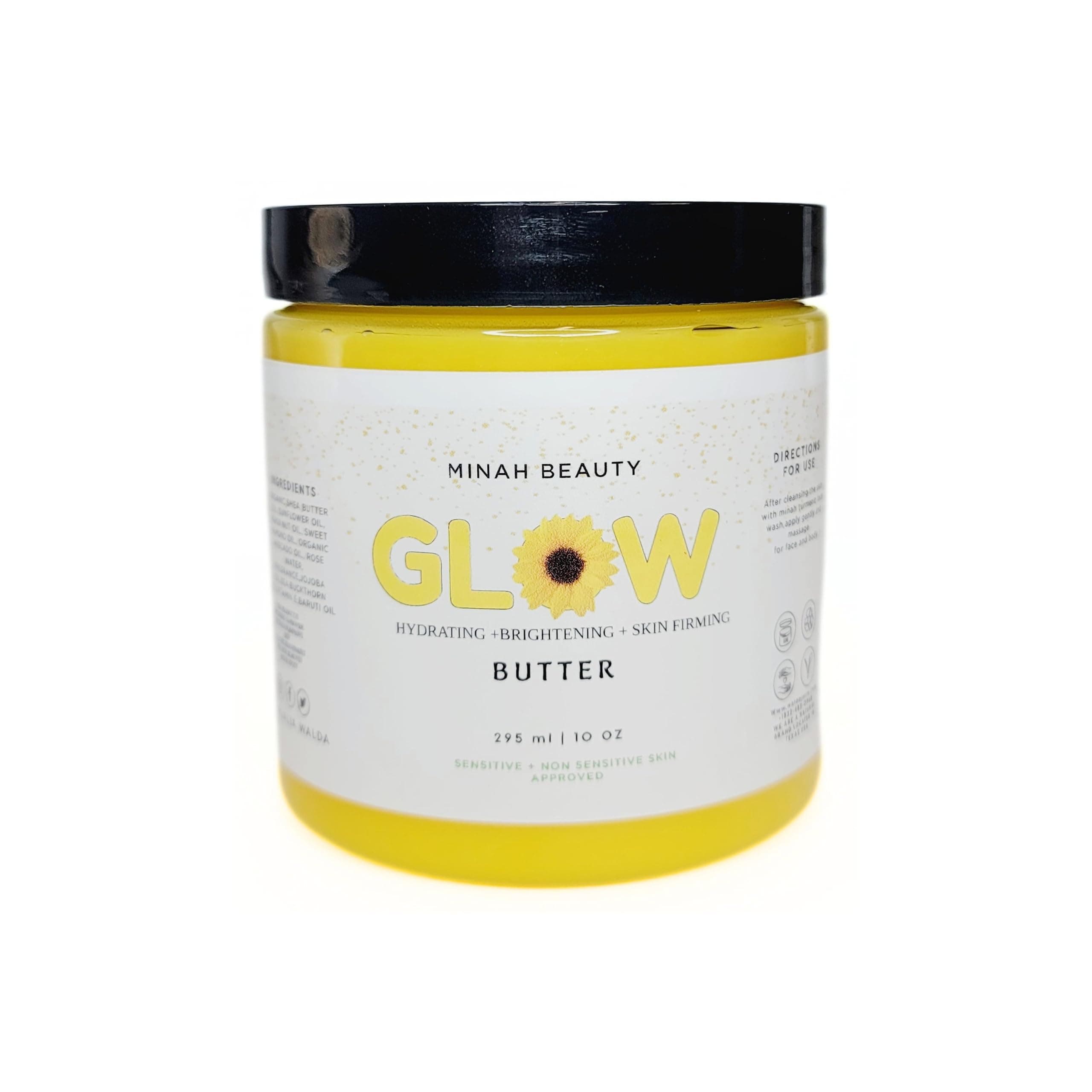 Glow Butter, Skin Hydrating & Firming Face Butter with Shea Butter, Avocado Oil & Vitamin C
