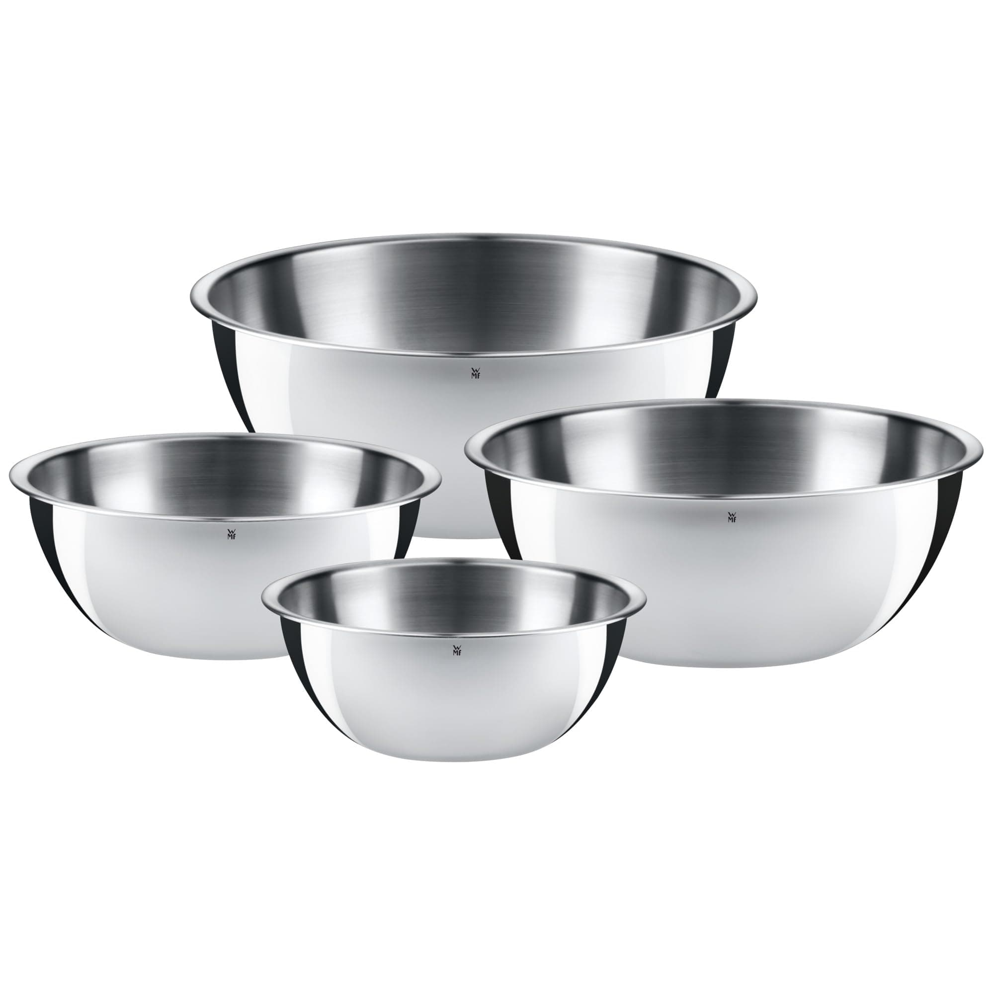 645709990 Gourmet Bowl Set for Kitchen 4-Piece, Cromargan Stainless Steel, Multifunctional, Mixing Bowl, Serving Bowl, Stackable