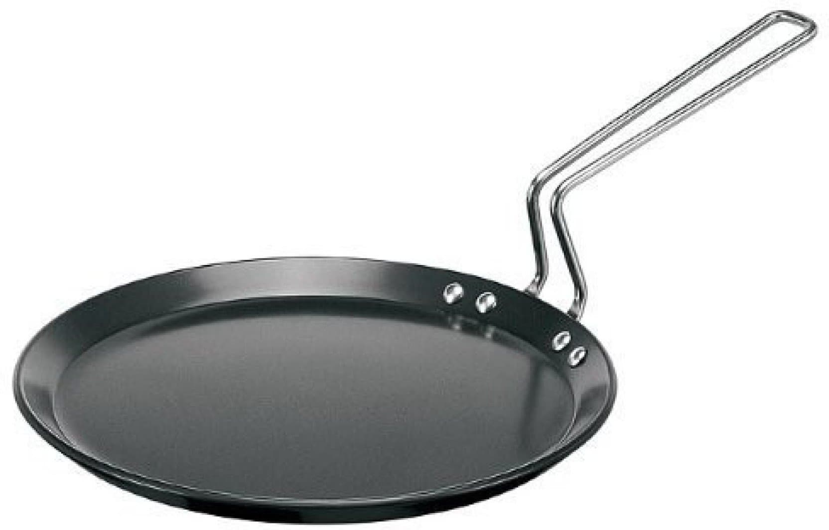 Futura Hard Anodised Induction Model with Flat Bottom Tawa Griddle, Medium, Black