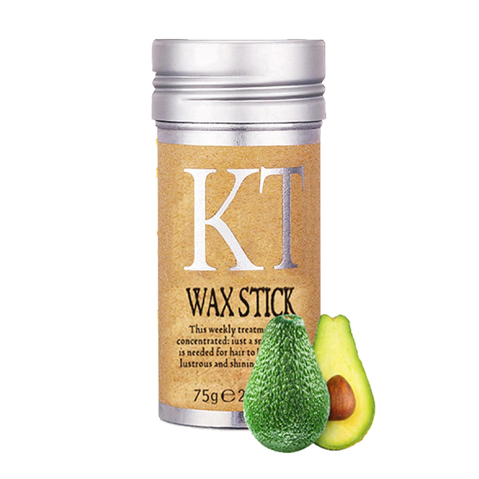 Hair Wax Stick, Smooth Stick for Hair Finishing Stick Hair Pomade Stick Edge Control,Non-greasy Styling,Styling Products for Fly Away and Edge Frizz Hair,2.7 Oz (75g, Yellow)