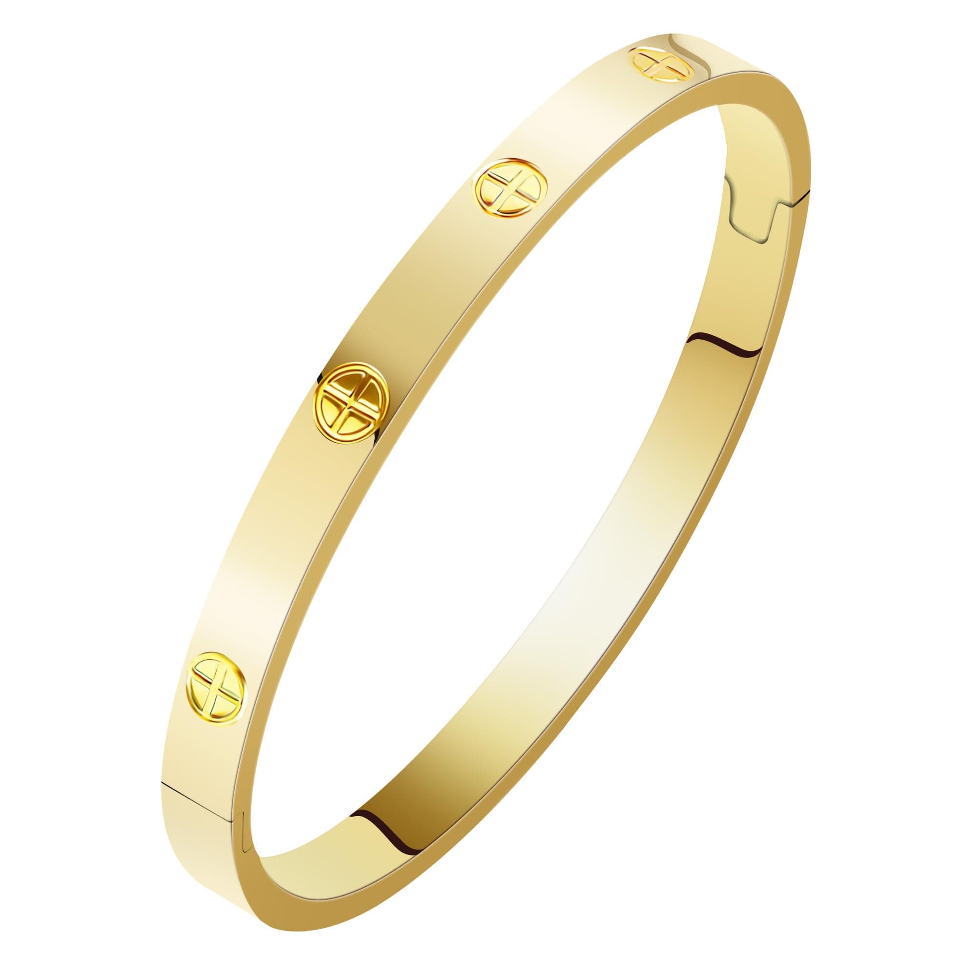 Women's Stainless Steel Cross Bracelet Jewelry Crystal Bracelet With Cube Zircon Hinge Jewelry oval Bangle Christmas Valentines Birthday Gifts for Women