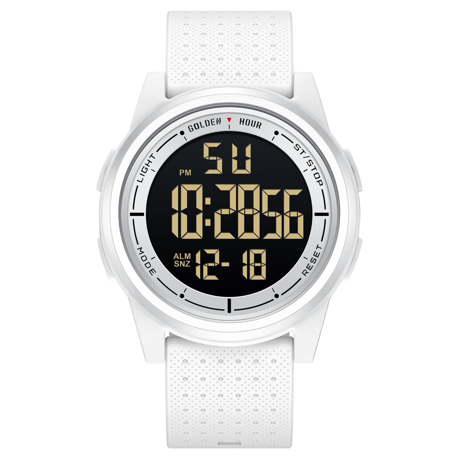 – Ultra-Thin Minimalist Sports Waterproof Digital Watches Men with Wide-Angle Display Rubber Strap Wrist Watch for Men Women