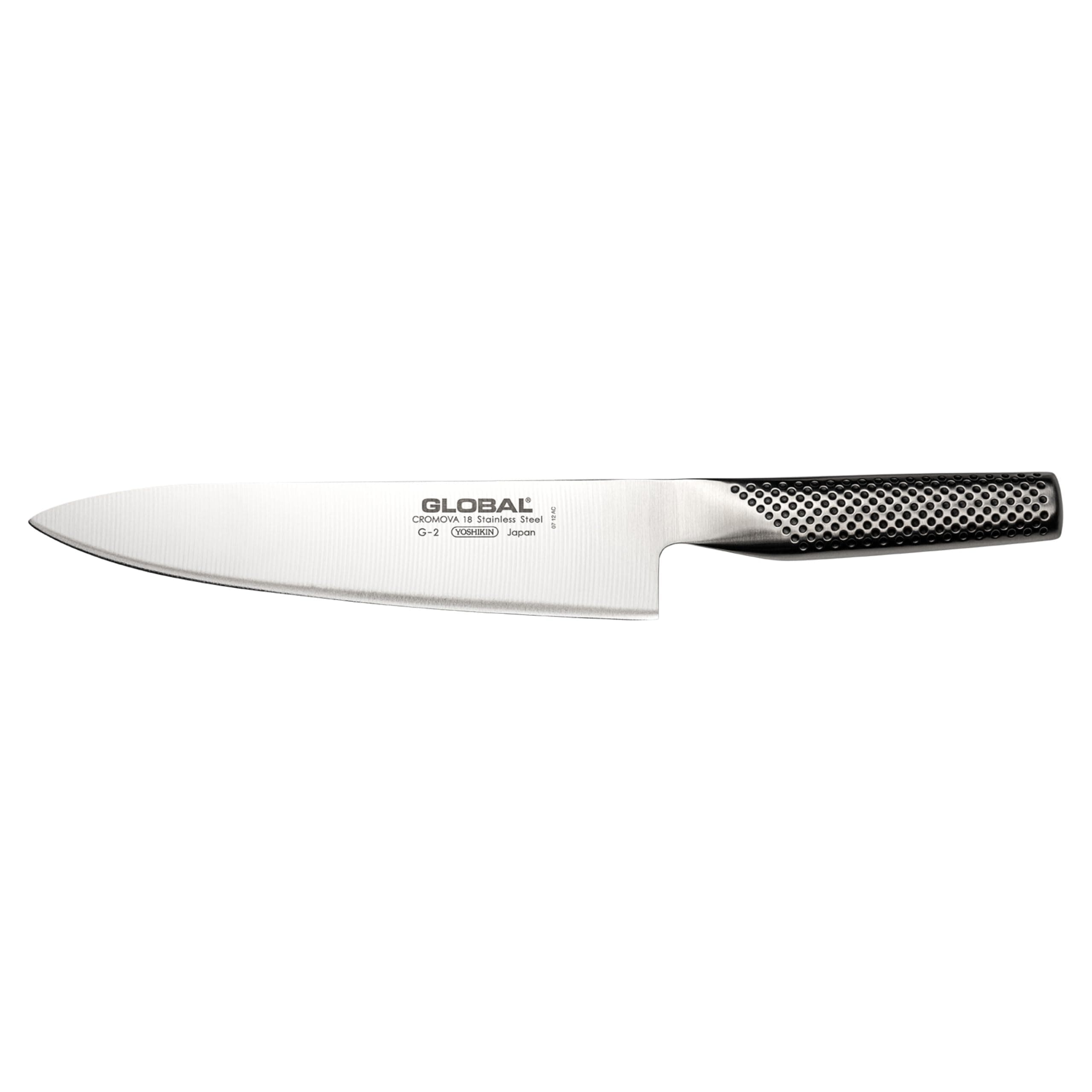 Global G-2 Cook's Knife 20cm Blade, Made in Japan, 8 Inch Chefs Knife, Versatile Japanese Knife for Cooking, Premium Stainless-Steel All-Purpose Kitchen Knife