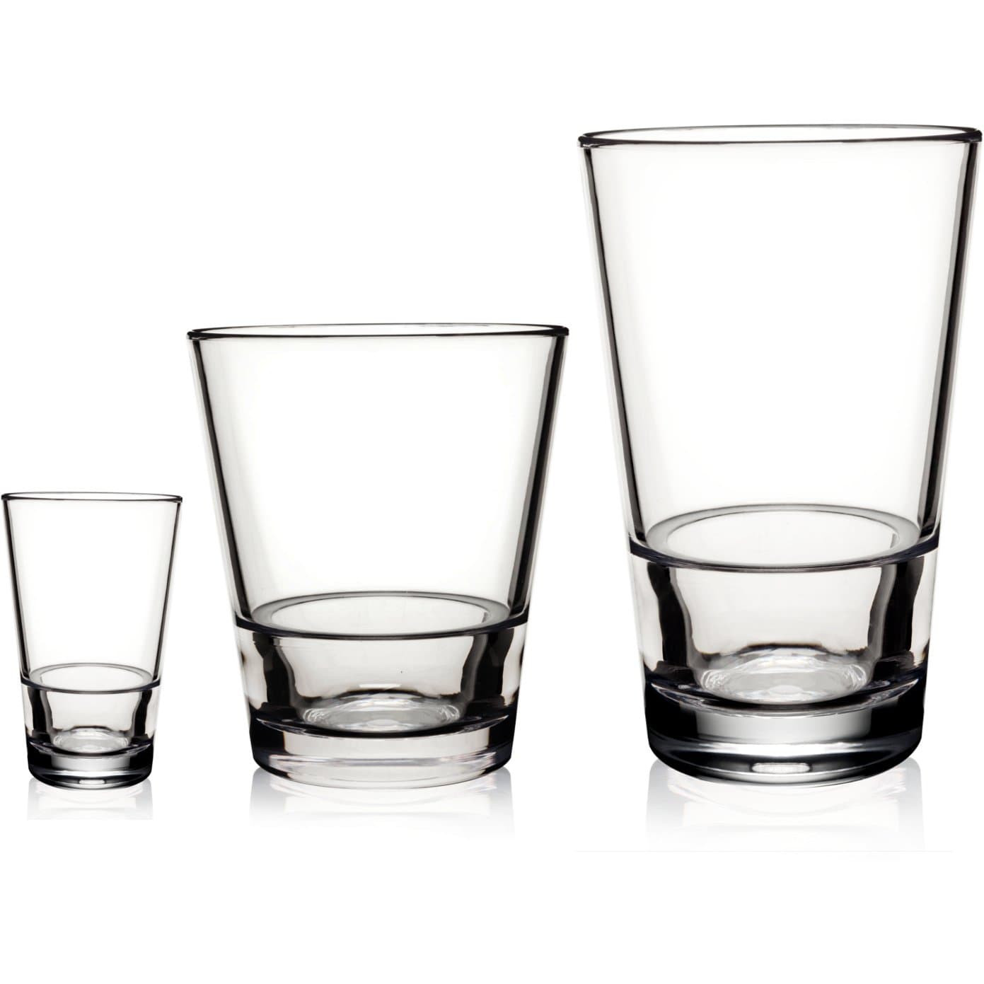 BarLuxe Staxx Drinkware Collection 18 Piece Set