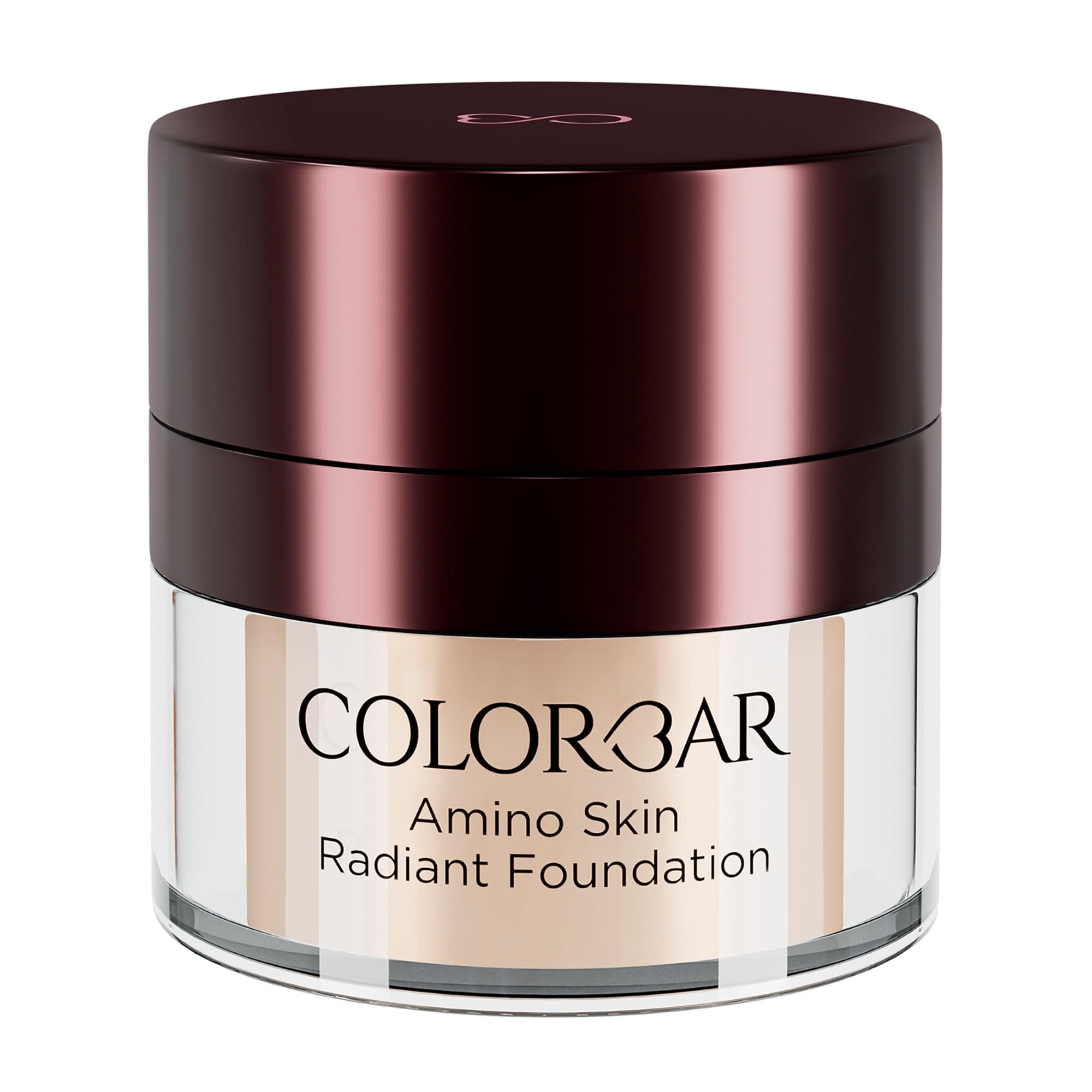 Colorbar Amino Skin Radiant Foundation - Liquid Foundation Makeup - Medium to Full Buildable Coverage Hydrating Foundation - 002 Petal Fair - 0.5 oz