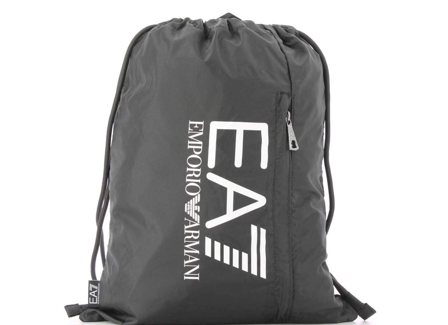 Emporio Armani EA7 Drawstring Backpack in Black - One Size