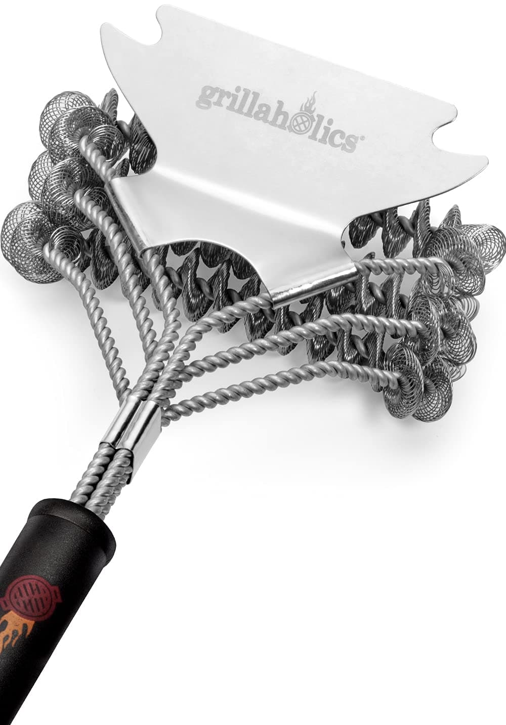 Bristle Free BBQ Brush - Safe Barbecue Grill Cleaning Brush With No Metal Wire Bristles