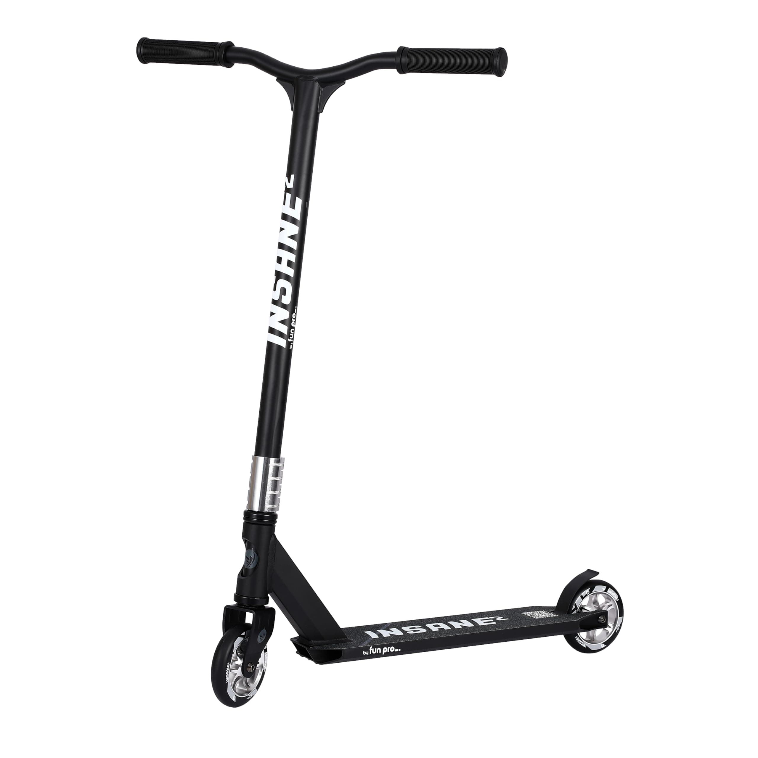 Pro Stunt Kick Scooter with Freestyle BMX Handlebars, Trick Scooter, with 110mm Wheels & ABEC-9 and 88A high Elastic PU Wheels with Aluminum hubs
