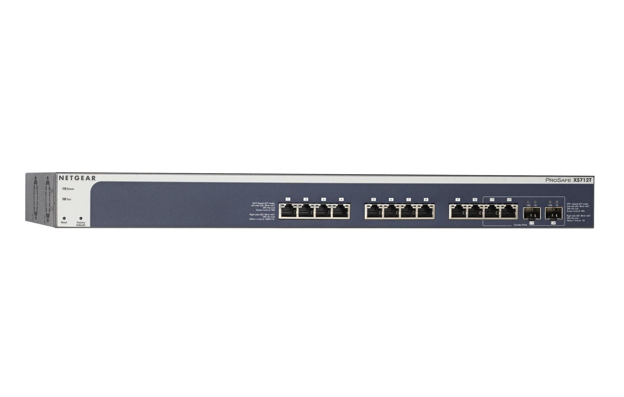NETGEAR ProSAFE XS712T 12-Port 10GBase-T Gigabit Smart Managed Switch (XS712T-100NES)