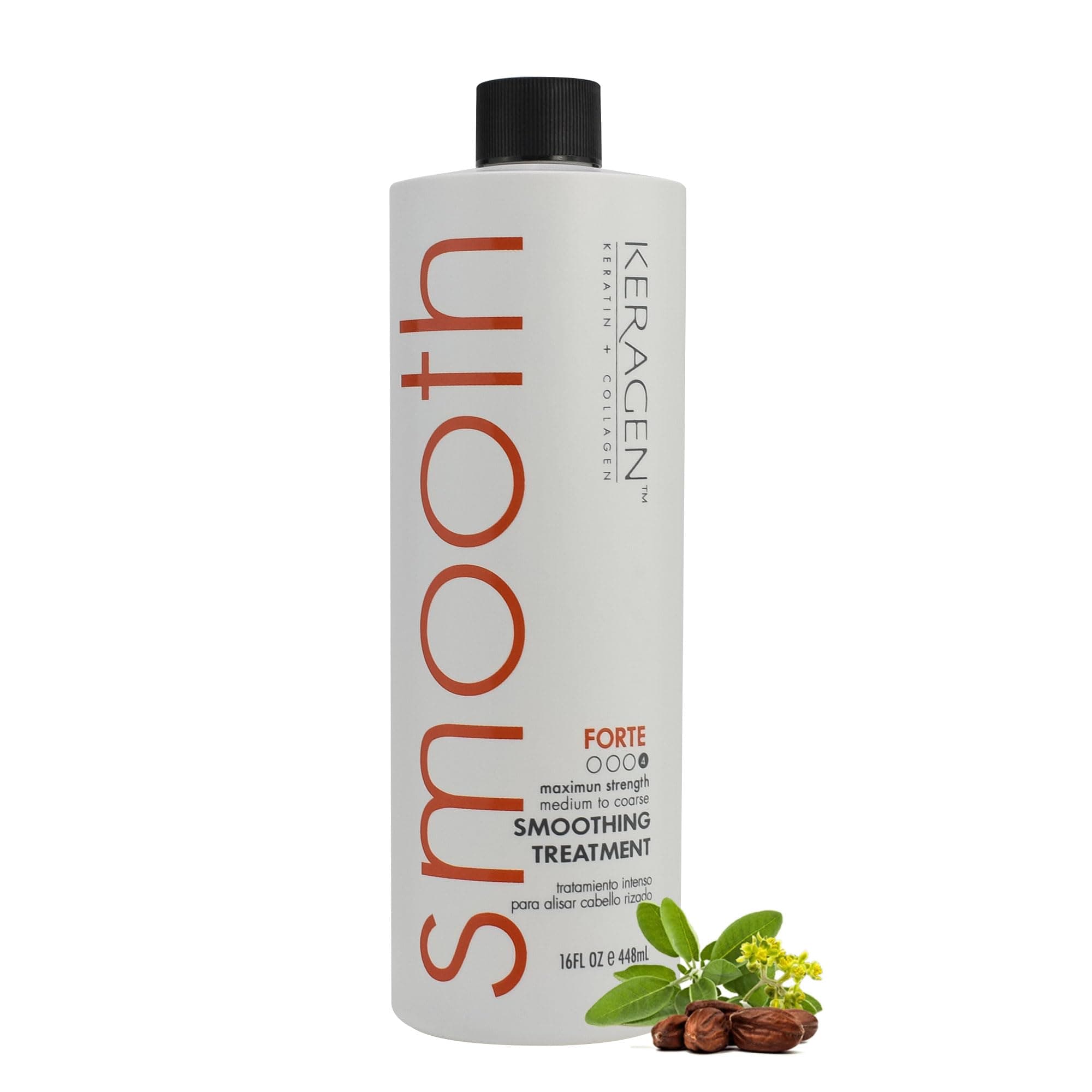 Brazilian Keratin Hair Smoothing Treatment - Blowout Straightening System - Forte 16oz