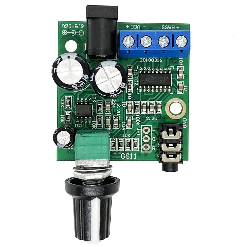 DC 12V-15V 25W~30W Subwoofer Amplifier Board Mini HiFi Class D Mono Channel Digital Audio Power Amplifier Super Bass Amp Module for PC Computer Desktop Speaker, Car Audio Speaker