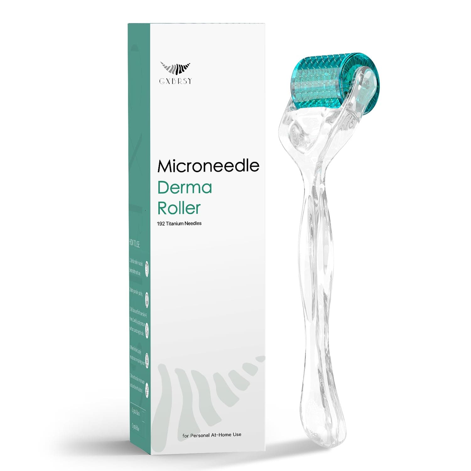 Derma Roller Titanium Needles,192 Micro Needle Dermal Roller- Microneedling Roller Beauty Tool At Home Use (Blue)