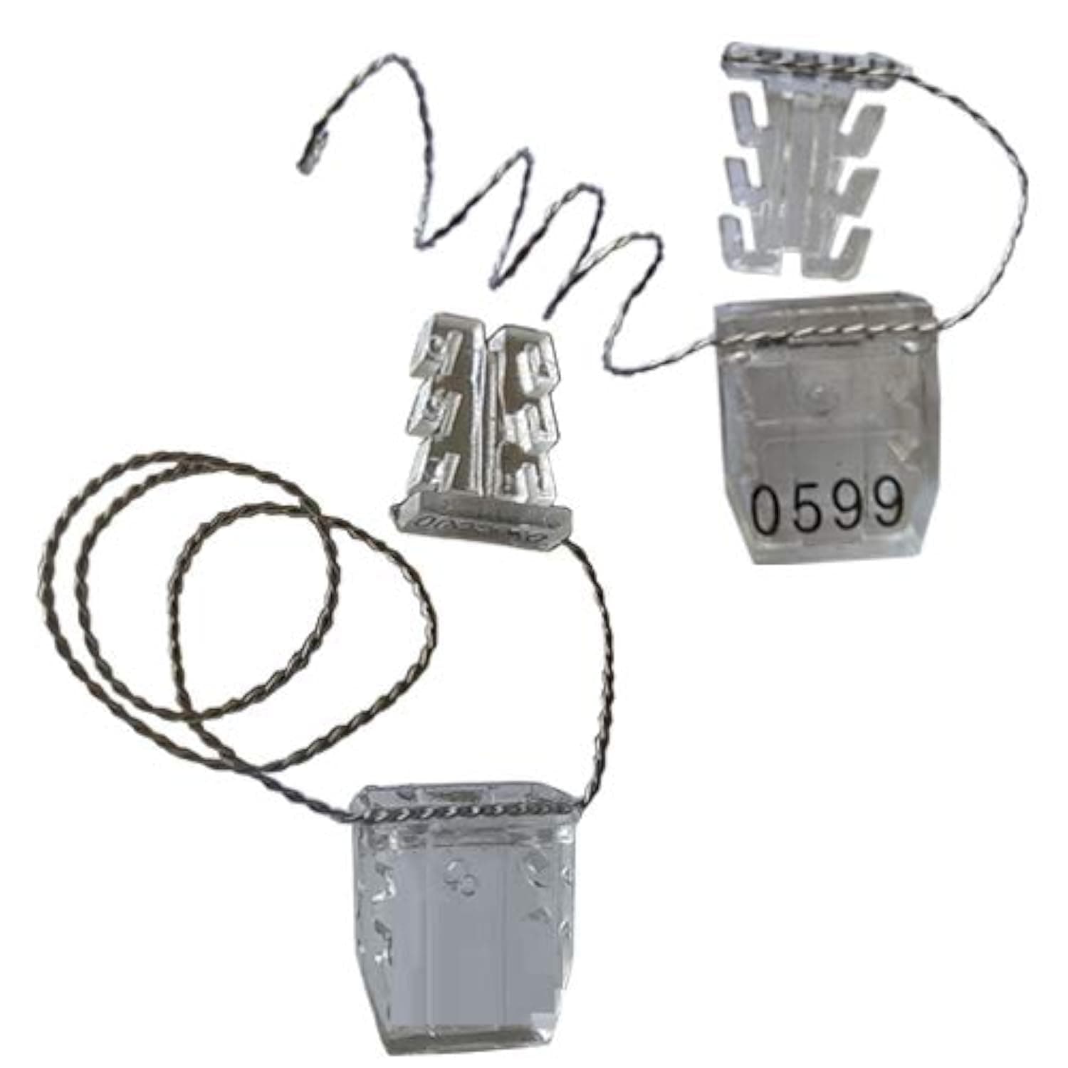 Polycarbonate Seal 100 Labels PCS Electric Meter Seal Meter Seal Truck Seal Oil Tanker Seal Wire Seal Cable Seal 100 Seals.