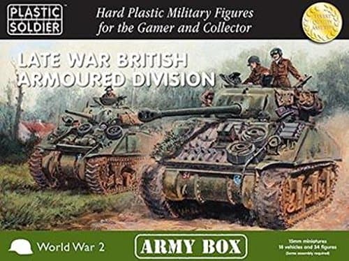 Plastic Soldier Company - Army Box - Late War British Armoured Division (15mm 1:100 scale)