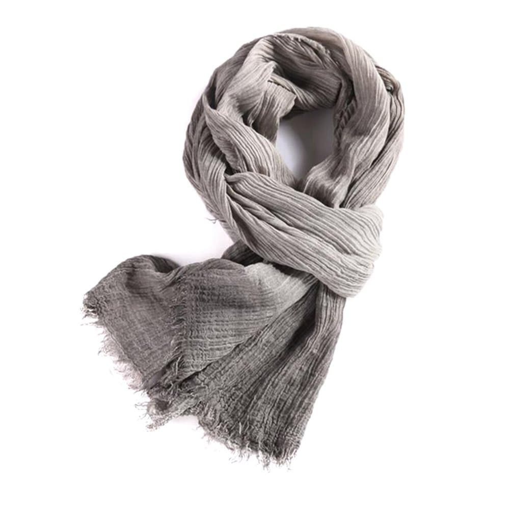 SUMEIKEWarm Black Winter Cotton Scarf For Men Women Unisex