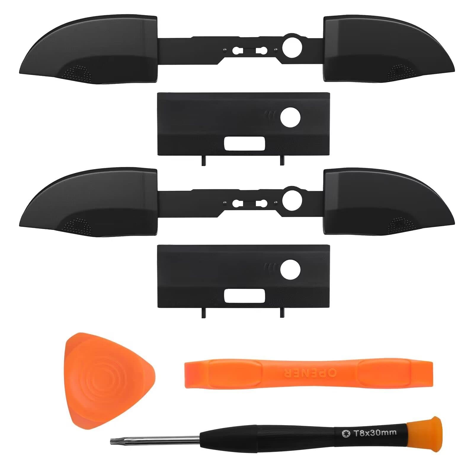 2 Pack Bumpers Replacement for Xbox One Series X/S Controllers, Black LB RB Button Repair Parts Compatible with Xbox Controllers