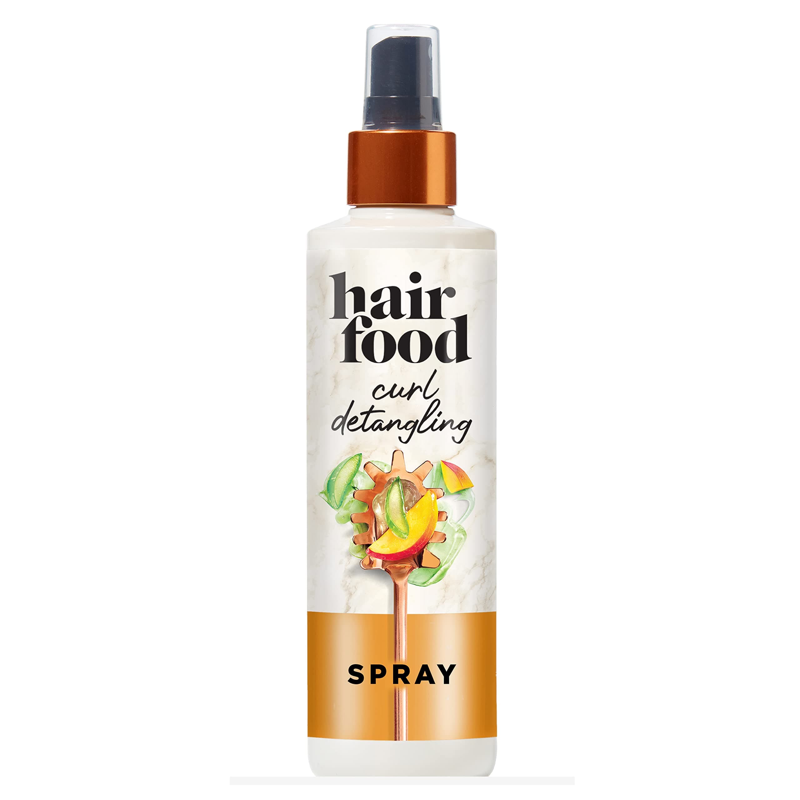 Hair Food Sulfate-Free Curl Detangling Spray with Mango and Aloe, Leave In Conditioner, Hair Styling Product for Curly Hair, Paraben-Free, 7.6 Fl Oz