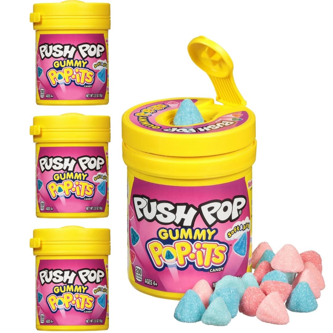 Push Pop Pop-Its Gummy Candy - Gift Pack of 4 by Lyza's Sweets & Treats
