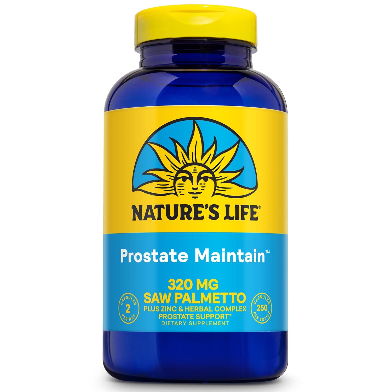 Nature's Life Prostate Maintain 600+ Veg Capsules, 250 Count