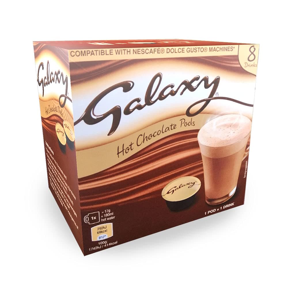 Nescafe Dolce Gusto fo Galaxy Hot Chocolate Pods, 8 Drinks