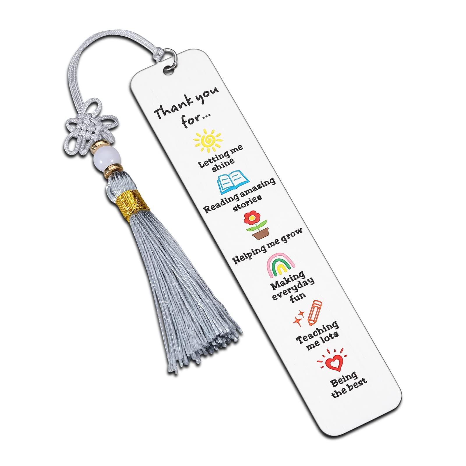 Teachers Valentines Day Gift Bookmark - Appreciation Gifts for Teacher Women Men Thank You Bookamrk from Kindergarten Primary Middle High School Students Boys Girls, Teacher Valentine Gift