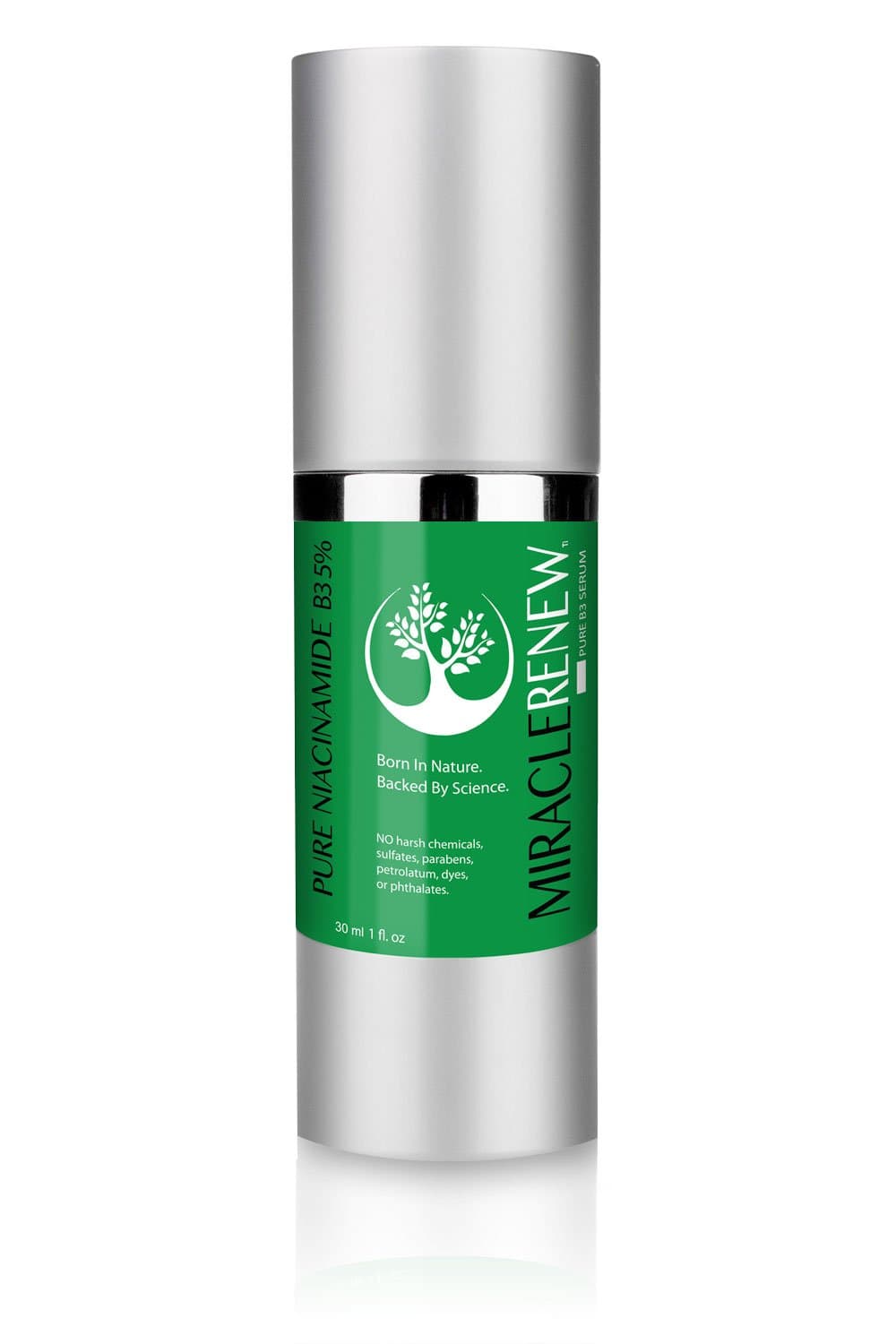 Our B3 Serum with 5% Niacinamide is the Ultimate Defense Against Aging, Diminishing the Appearance of Fine Lines, Wrinkles, Blemishes and Age Spots while Restoring Youthful Firmness to your Skin