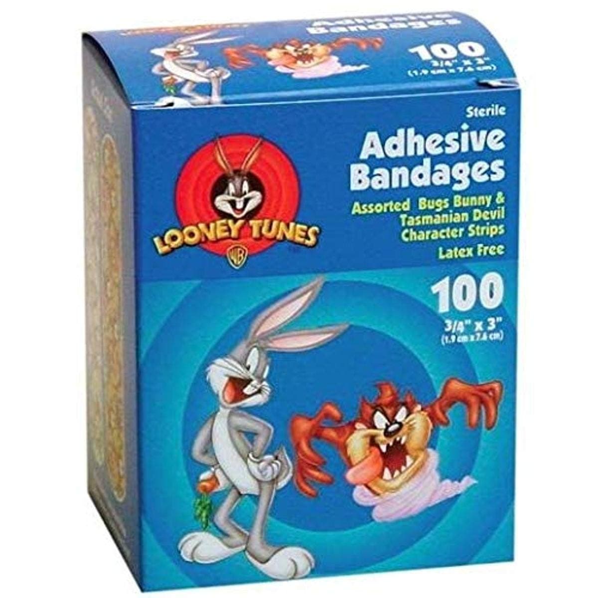 Childrens Bandages, Bugs Bunny & Taz, 3/4" x 3"