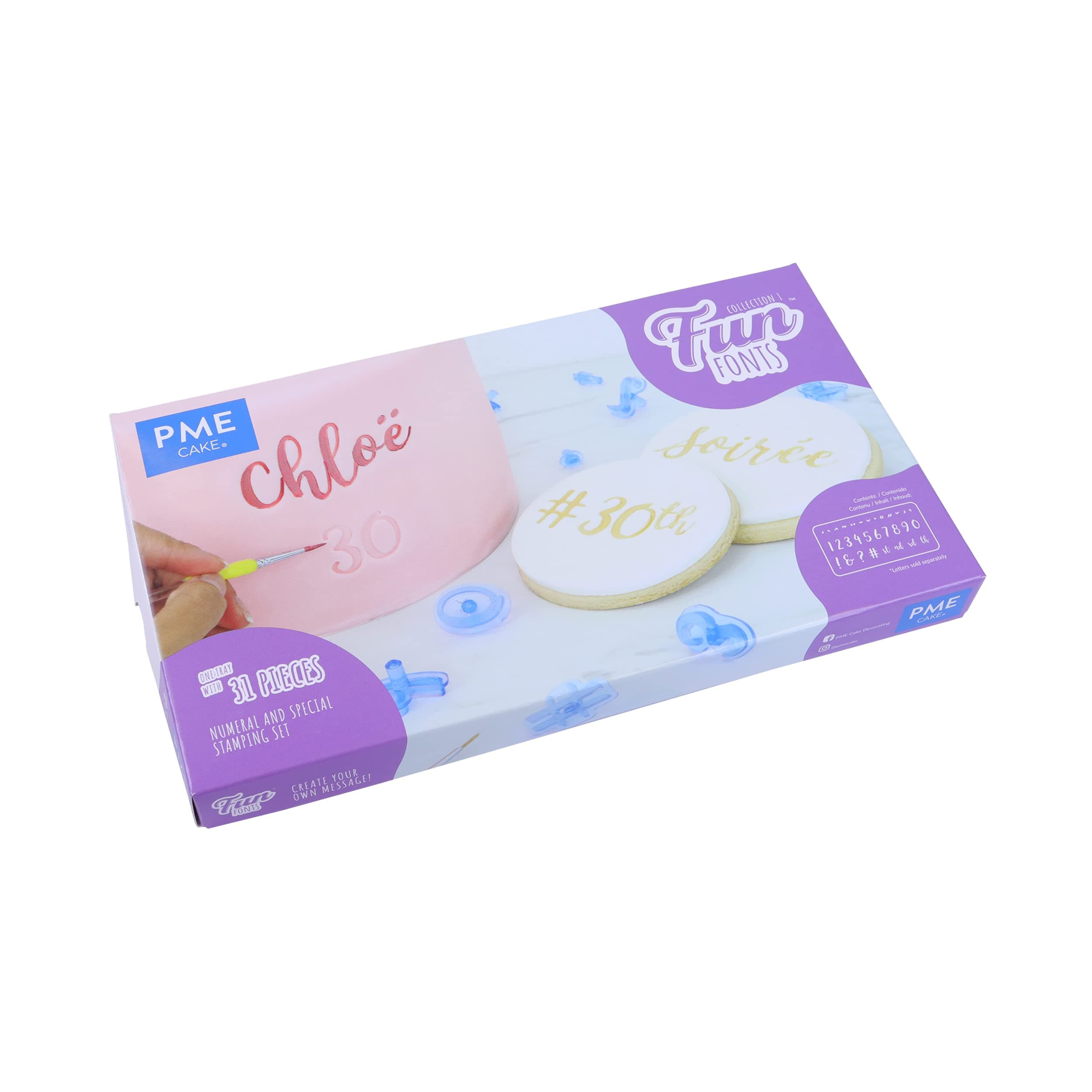 PMEPME Fun Fonts Numeral And Special Set, Blue, Standard, FF53