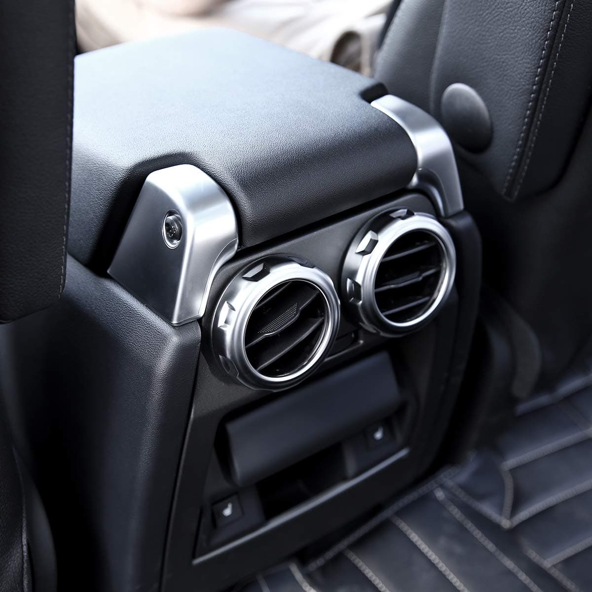 LLKUANG Rear Armrest Air Vent Outlet Cover Ring for Land Rover Discovery 3 Discovery 4 LR3 LR4, Range Rover Sport 2005-2013