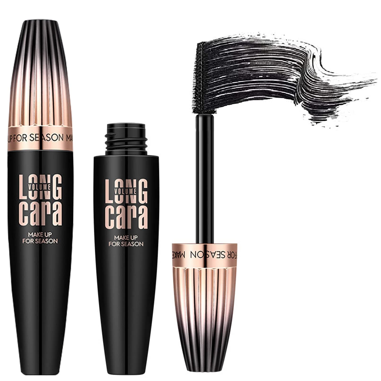My Amazing Lashes Mascara, 4D Silk Fiber Lash Mascara Black Volume and Length Waterproof, Long Lasting, Smudge Proof, Long Cara Volumising & Lengthening