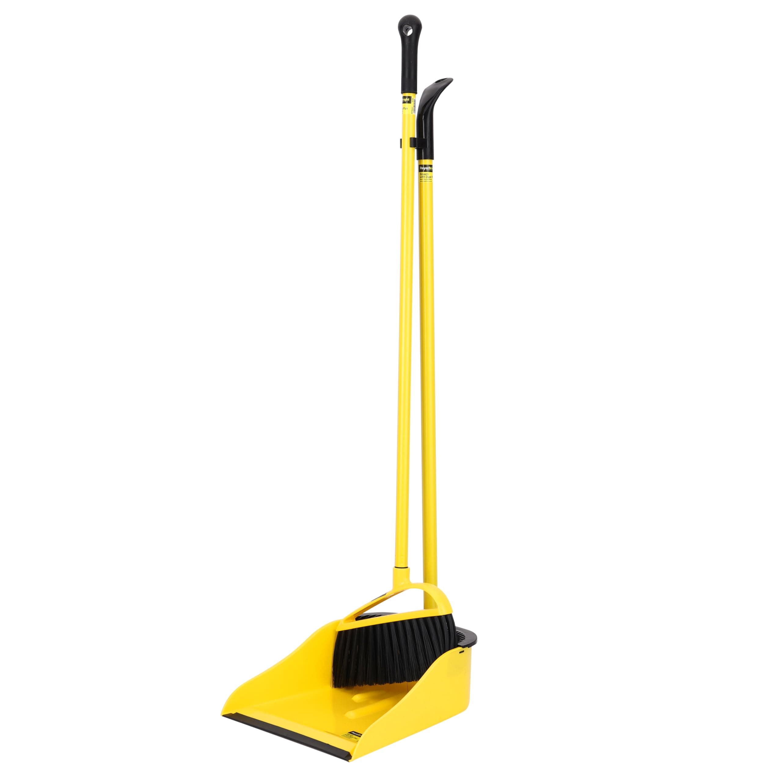 Royalford RF9657 Cleaning Brush with Dust Pan, Beige