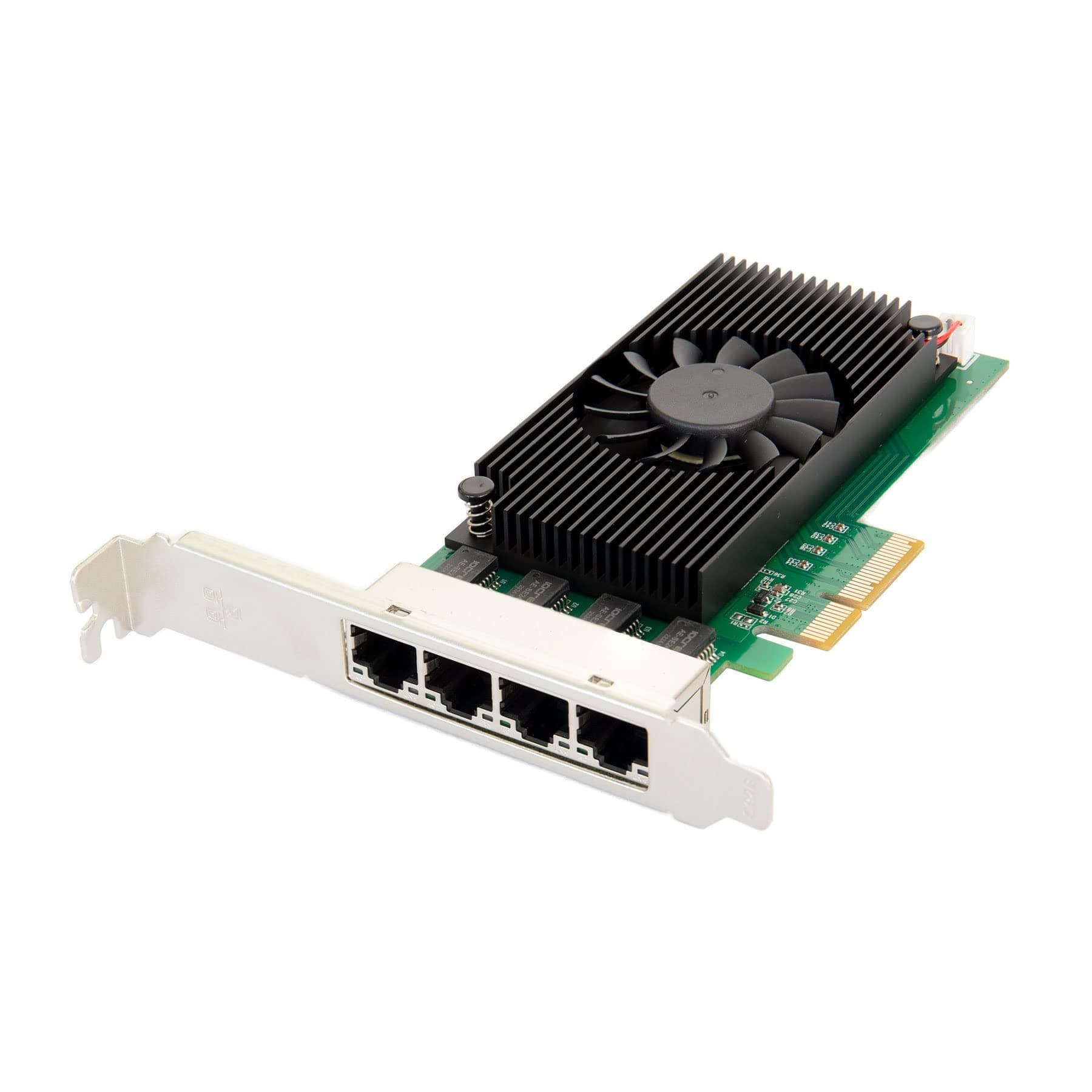 IO Crest Quad 2.5 Gigabit Ethernet PCI-E Network Expansion Card RJ45 LAN Adapter Low Profile Bracket SY-PEX24086