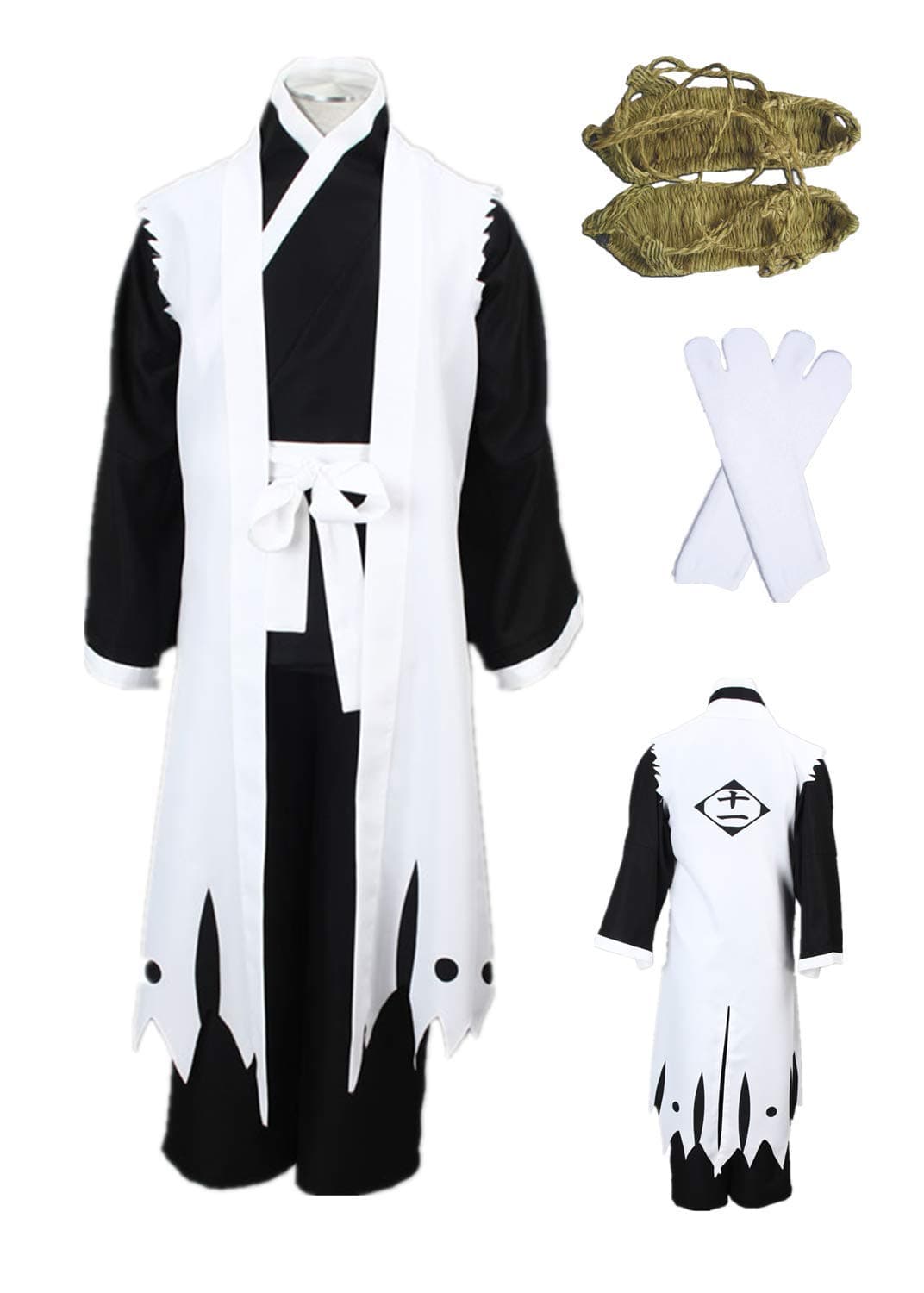 SWEET CHERRY US Size Comic Zaraki Kenpachi Cosplay Costume full set clothing (Men L)