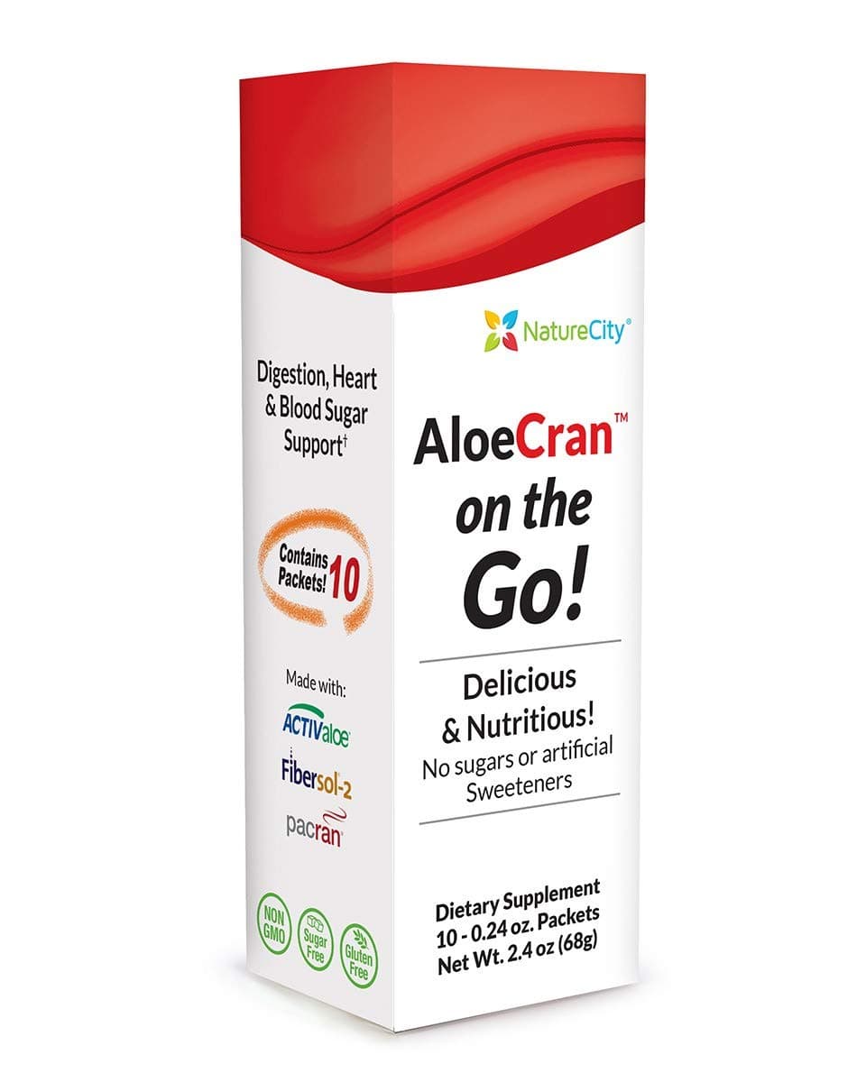 Aloe-Cran On the Go Sugar Free Cranberry Drink Mix Powder - Aloe Drink Zero Sugar