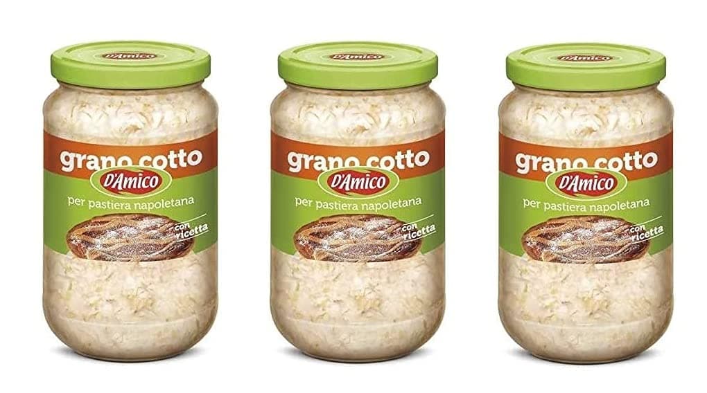 D'amico Grano Cotto per Pastiera Napoletana 580 g Cooked Italian Wheat