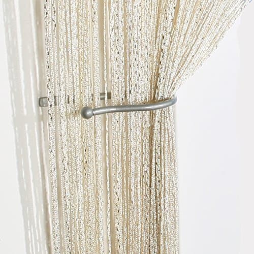 John Aird Jazz Glitter String Curtain Panel (Cream)
