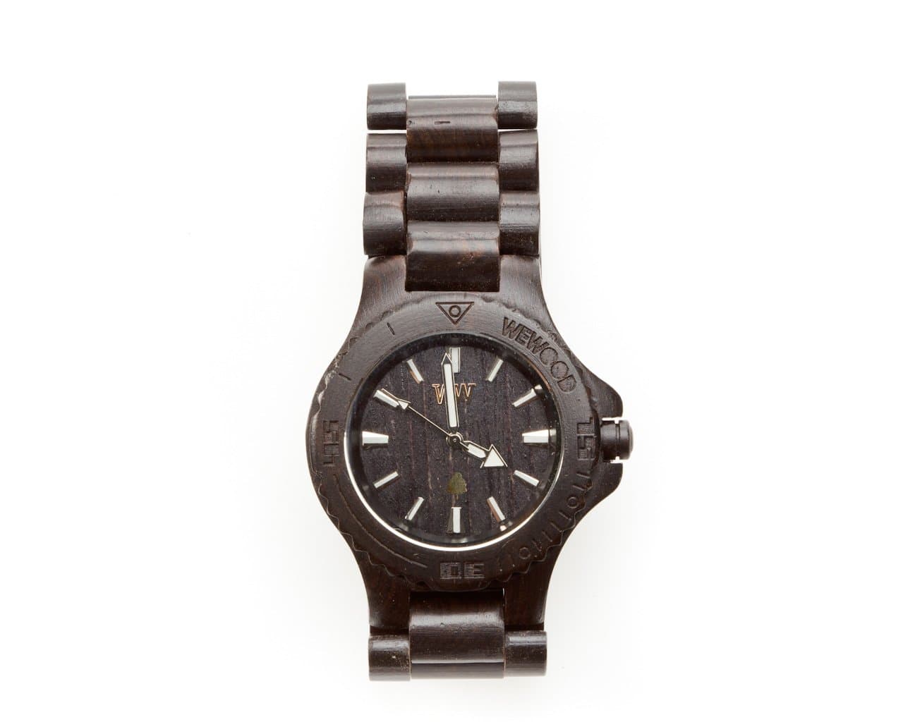 WeWoodMen's Date Black Wooden Watch