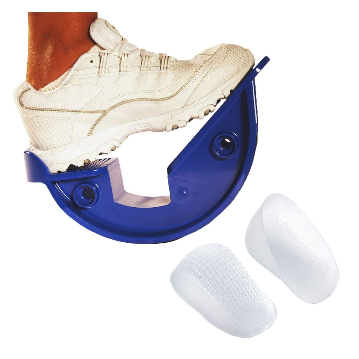 ProStretch Heel and Foot Pain Relief Kit, Includes ProStretch The Original Calf and Foot Stretcher and 1 Pair of Large TuliGEL Classic Heel Cups