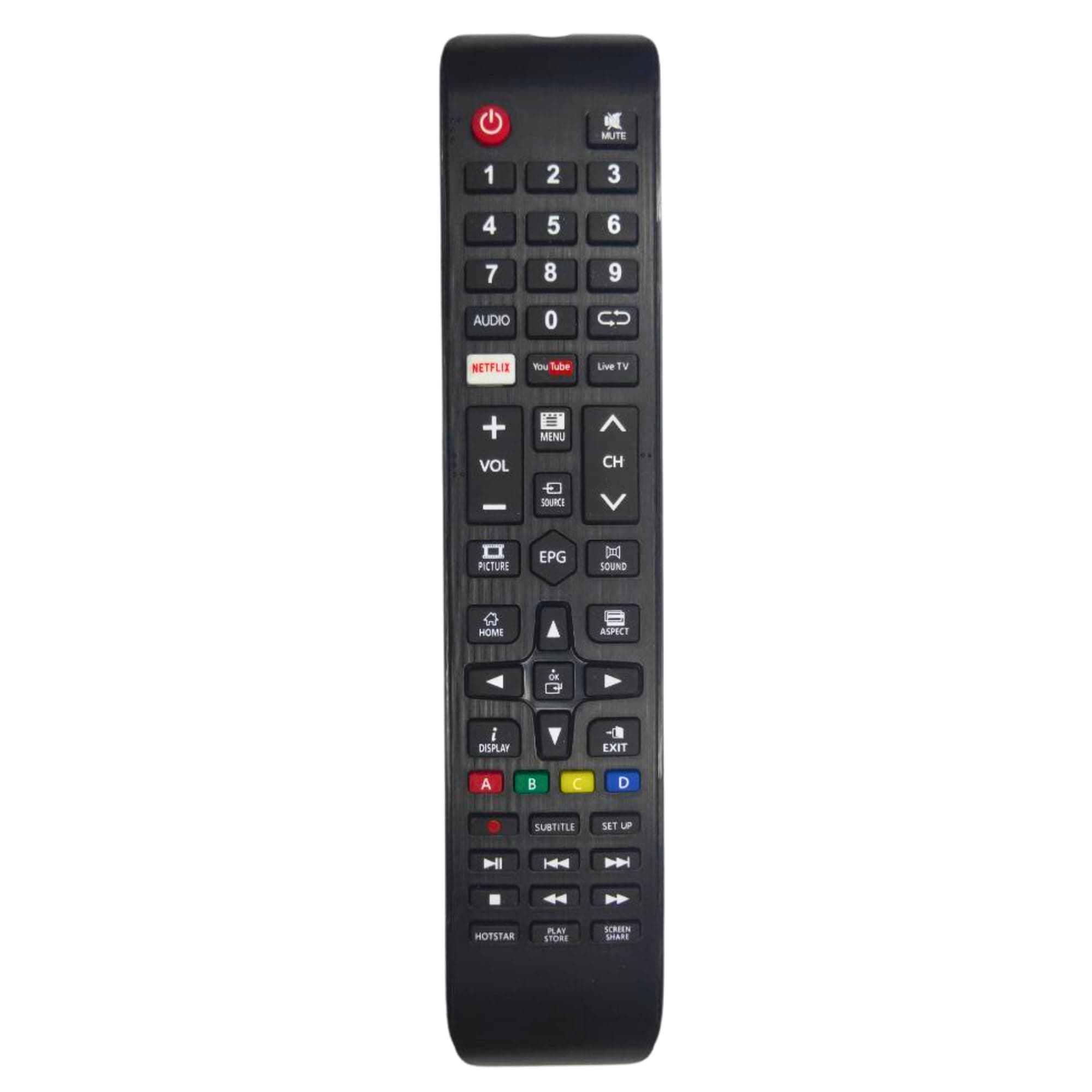 Remote Control for Cemex, Treeview, Eairtec & Wisdom LCD LED Smart Universal TV Remote with Netflix & YouTube (Black, CEMEX NET You/Smart Cloud Led Tv) (Match Old Remote Before Buying)