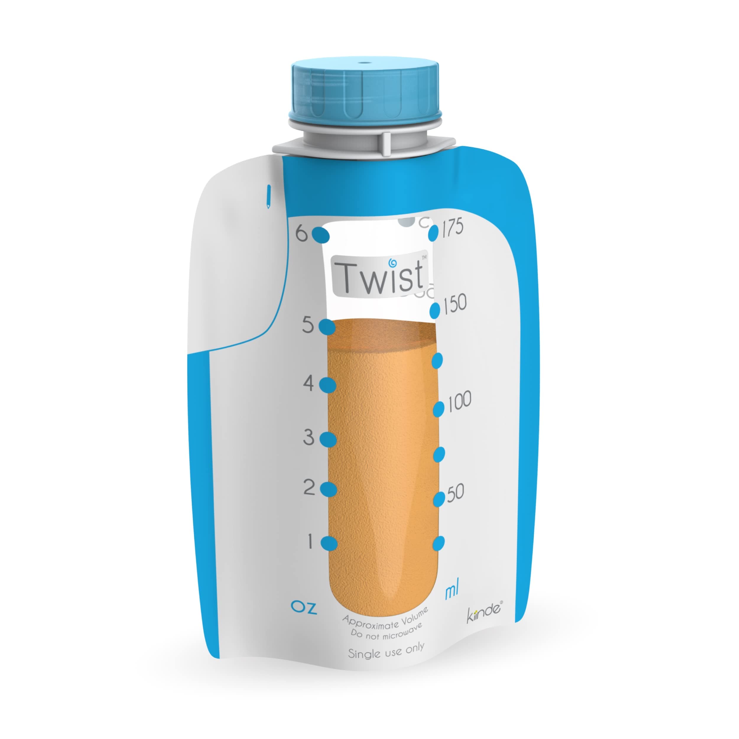 Kiinde Foodii Baby Food and Formula Storage, Disposable Squeeze Pouches (40 Pack)