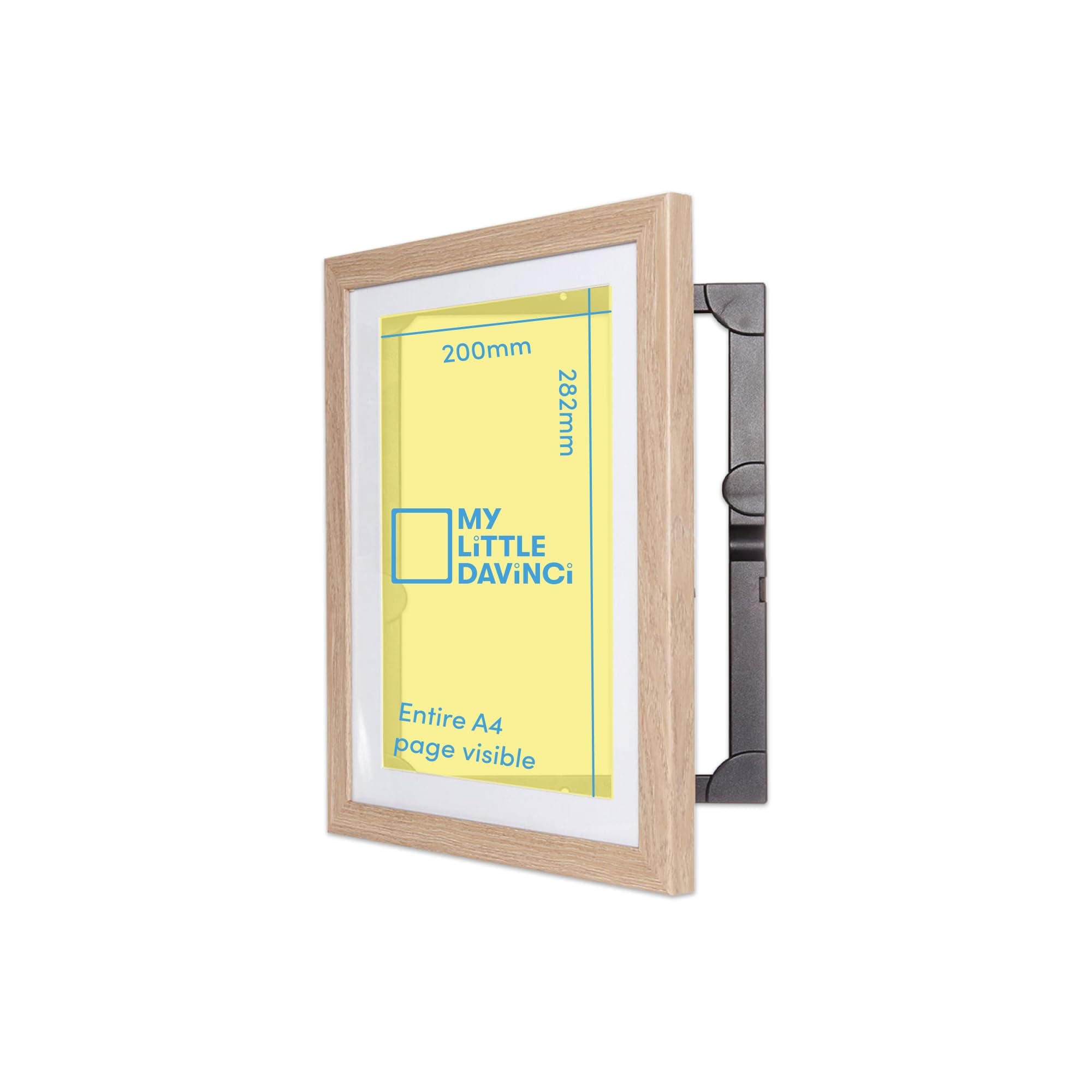 Dynamic Frames My Little DaVinci Wooden Picture for 50 Artworks | Display or Hang Your Kids Artwork A4 (Natural)