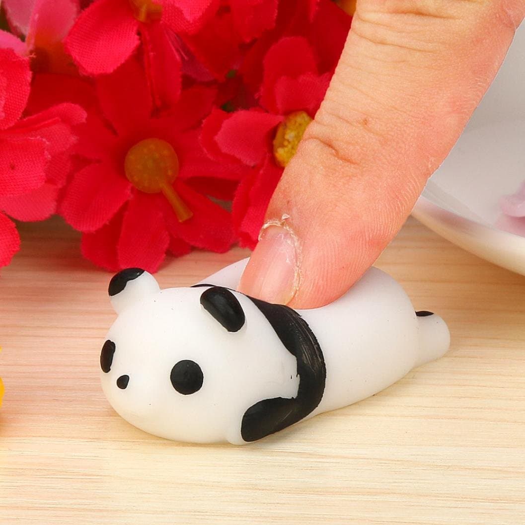 Mini Cute Mochi Squishy Squeeze Healing Fun Kids Kawaii Toy Stress Reliever Decor (white)
